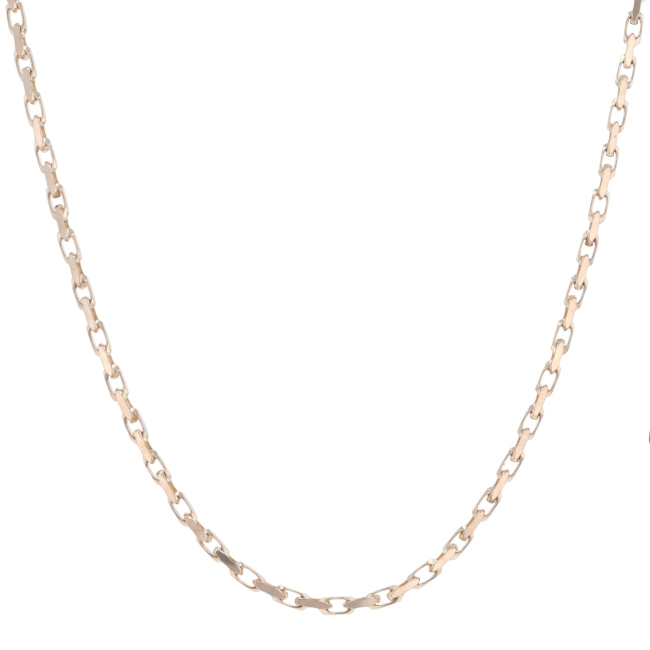 9ct Yellow Gold Square Belcher Chain 24"
