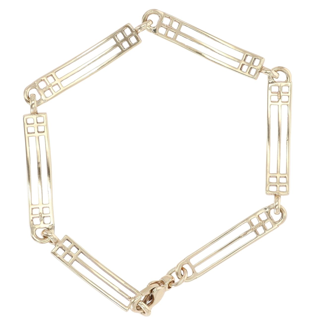 9ct Yellow Gold Rennie Mac Bracelet 6.5"