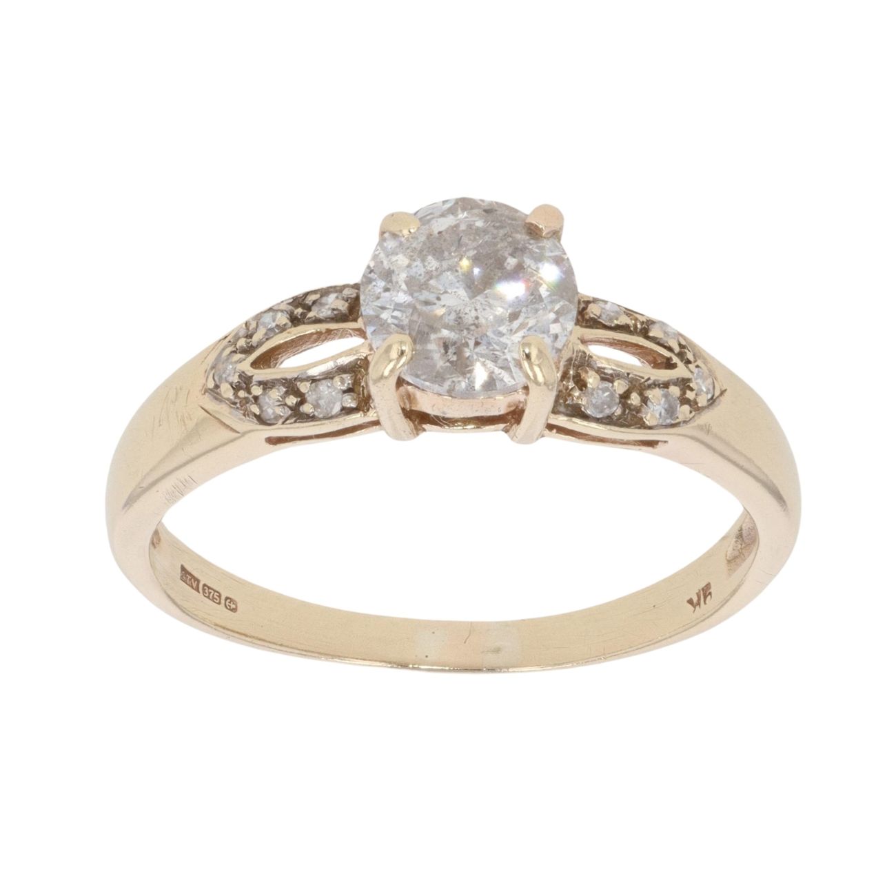 9ct Yellow Gold 1.00ct Diamond Solitaire Ring