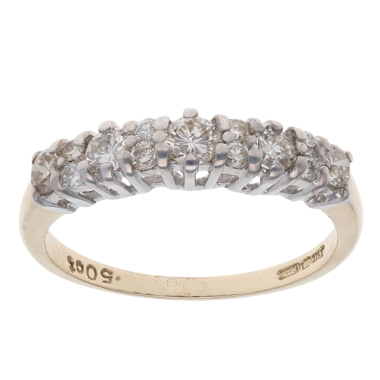 9ct Yellow Gold 0.50ct Diamond Fancy Ring