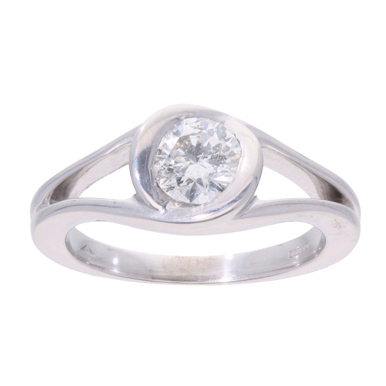 9ct White Gold 0.75ct Diamond Solitaire Ring