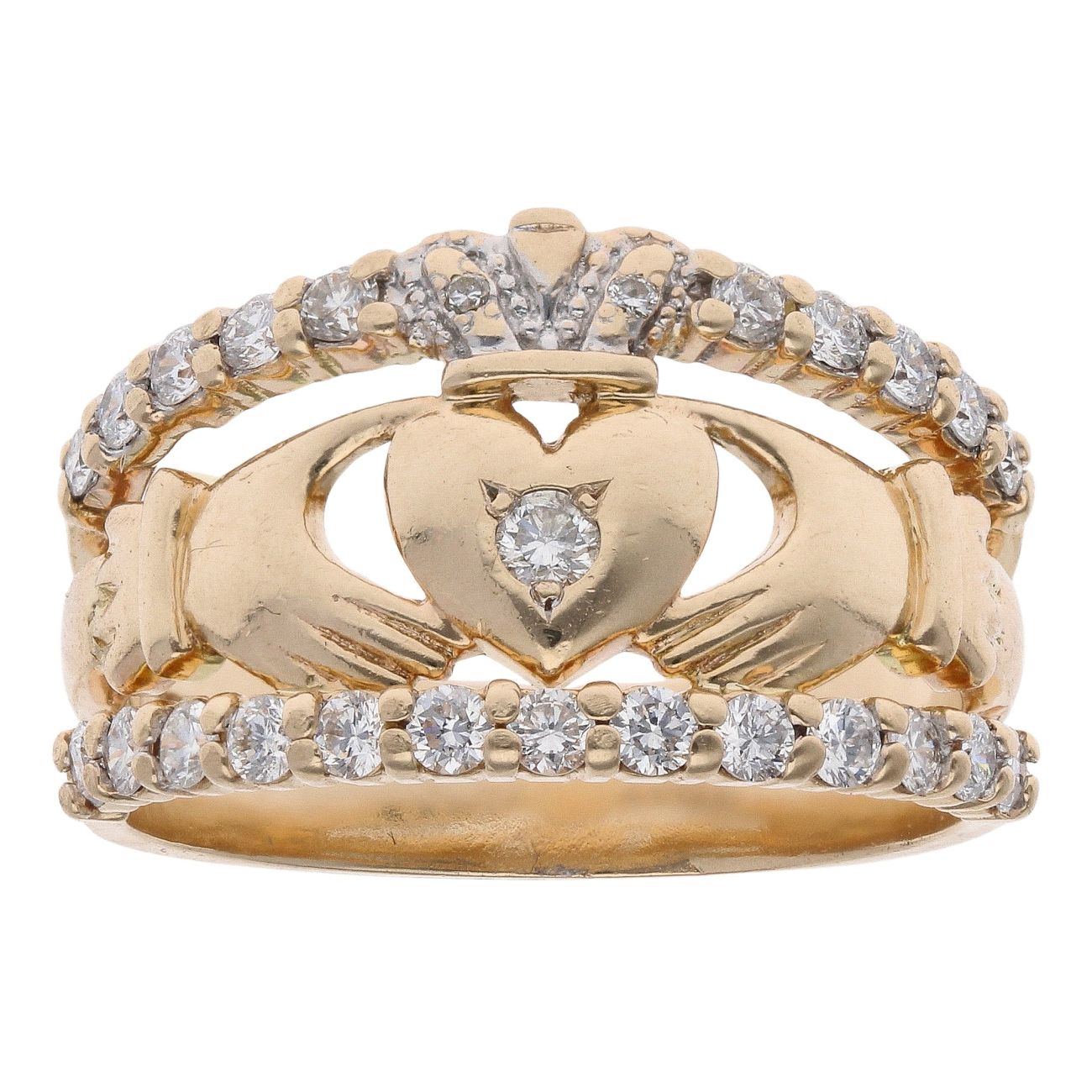 14ct Yellow Gold 0.60ct Diamond Fancy Ring