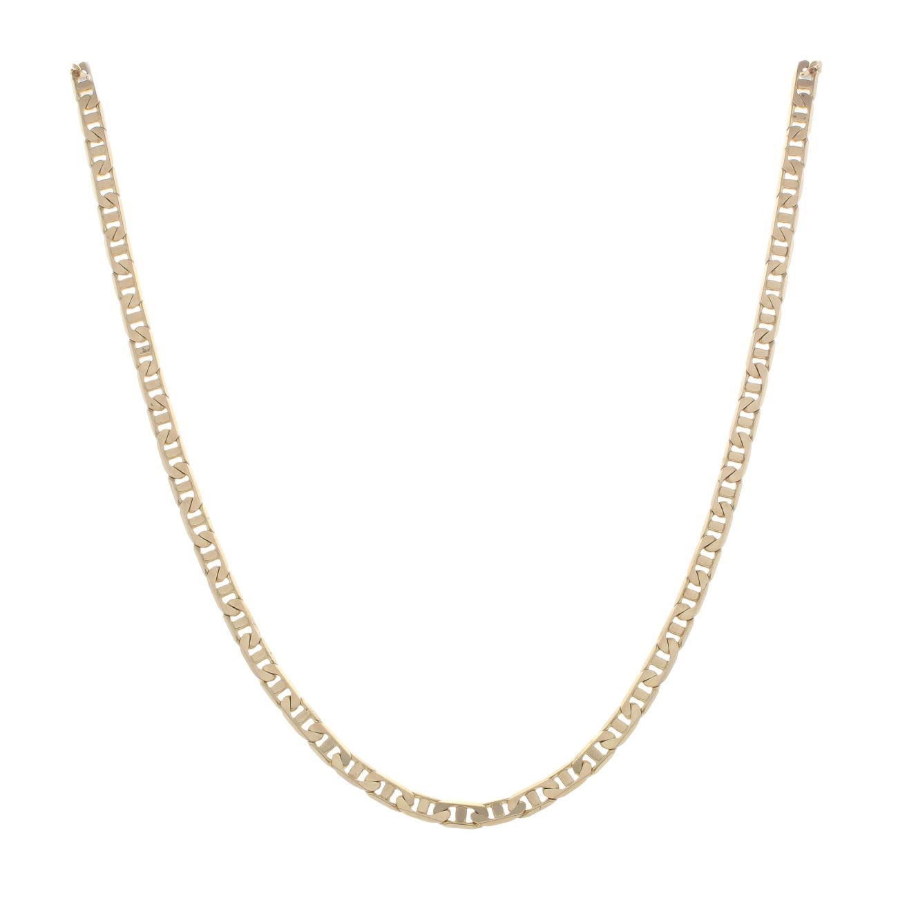 9ct Yellow Gold Flat Anchor Chain 18"