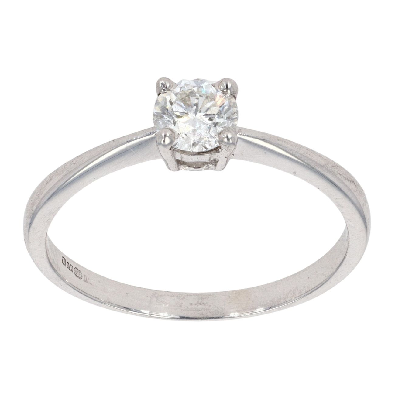 9ct White Gold 0.50ct Diamond Solitaire Ring