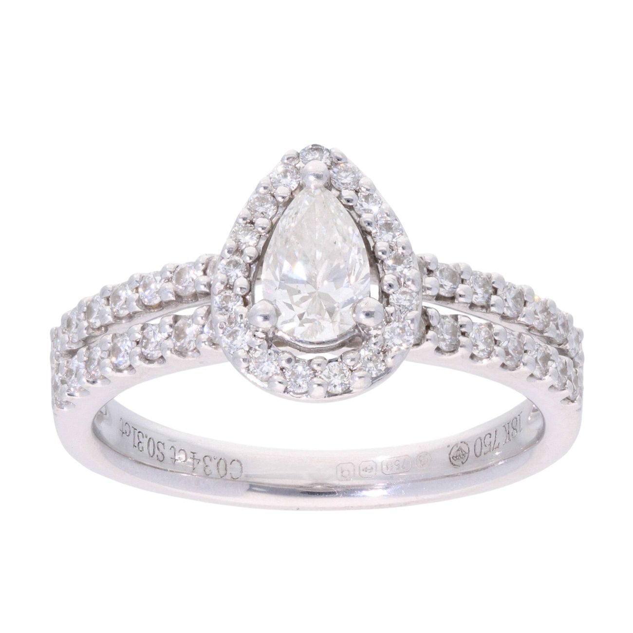 18ct White Gold 0.65ct Diamond Solitaire Ring