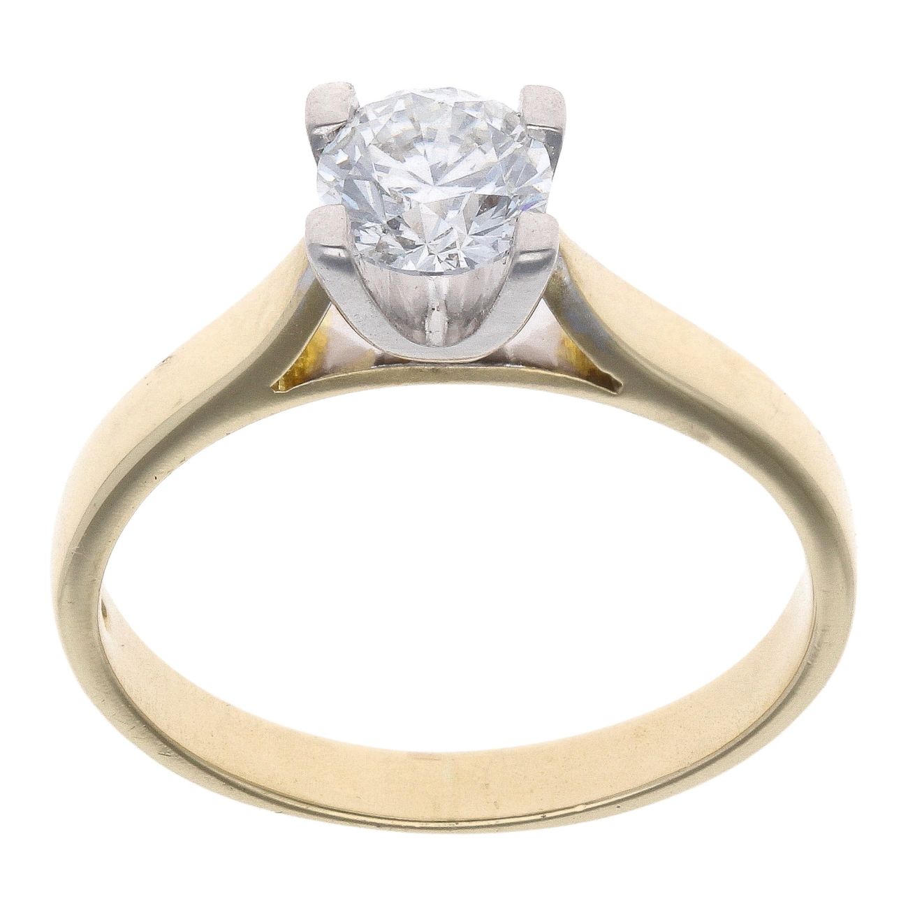 18ct Yellow Gold 0.70ct Diamond Solitaire Ring