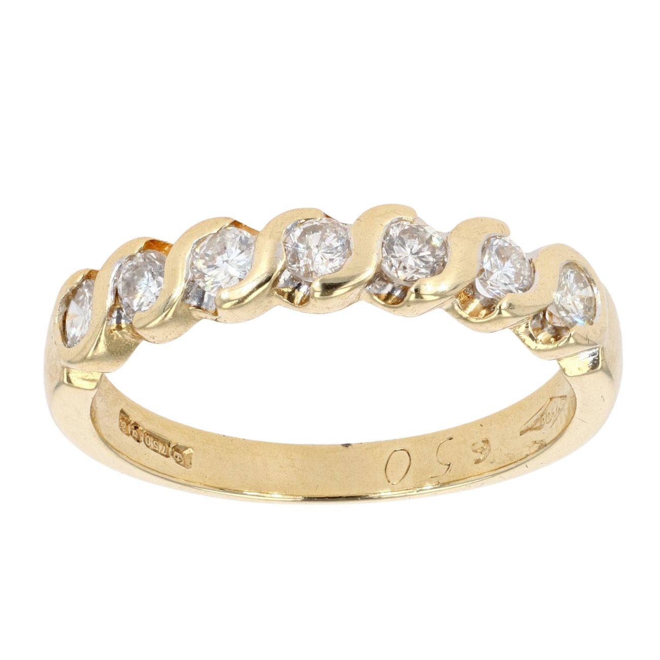 18ct Yellow Gold 0.50ct Diamond Eternity Ring