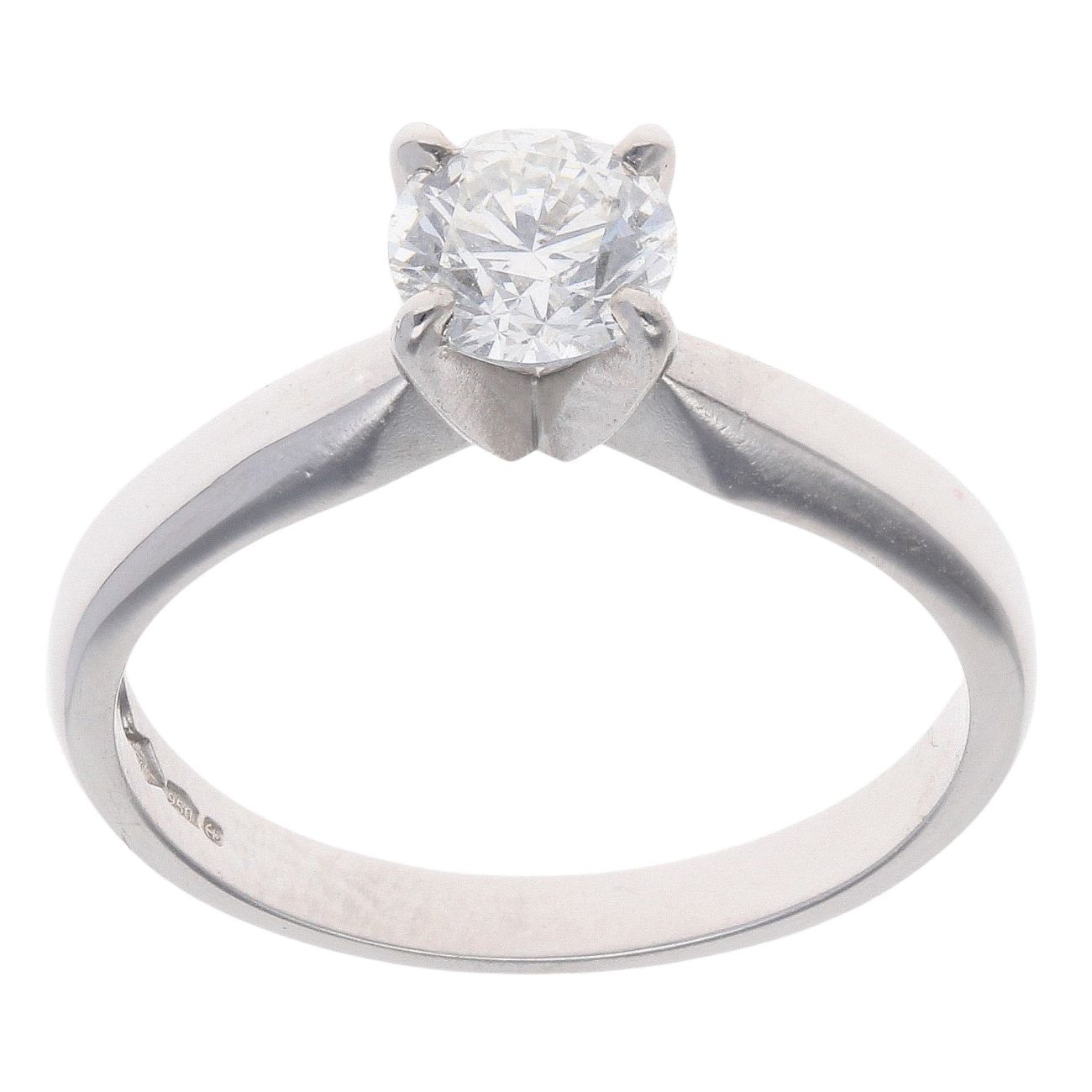 Platinum 0.65ct Diamond Solitaire Ring