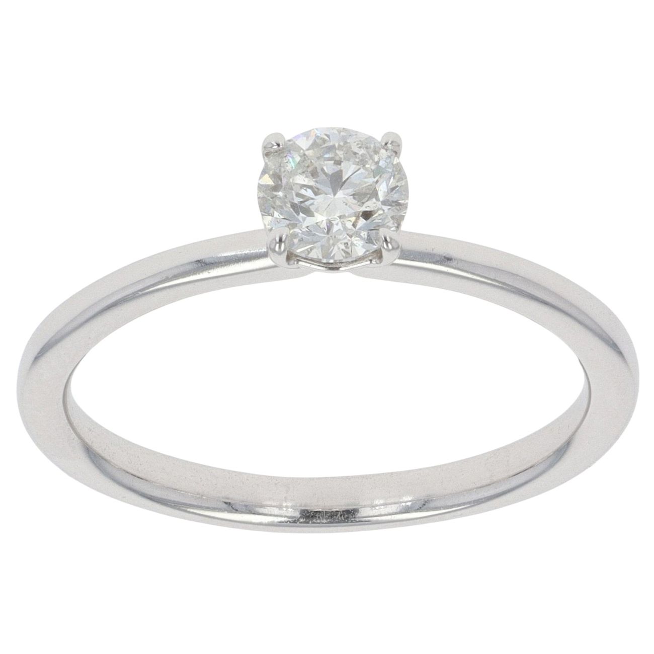 18ct White Gold 0.50ct Brilliant Cut Diamond Solitaire Ring
