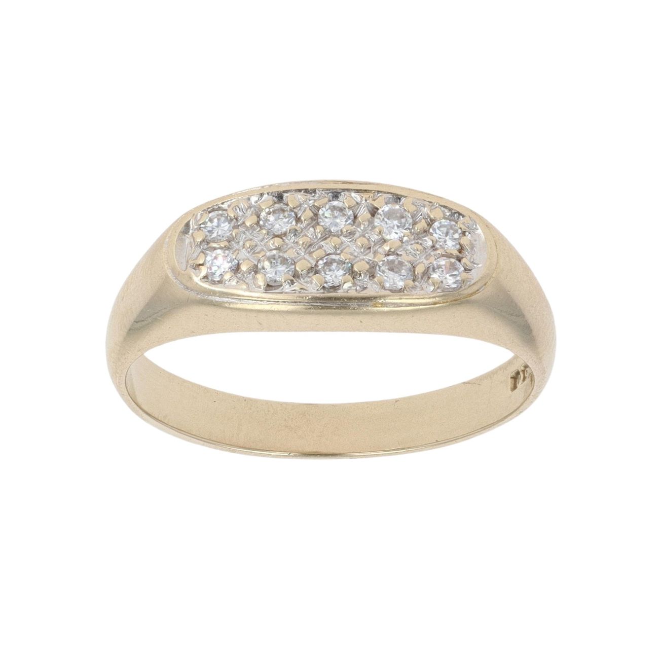 9ct Yellow Gold 0.20ct Diamond Cluster Ring