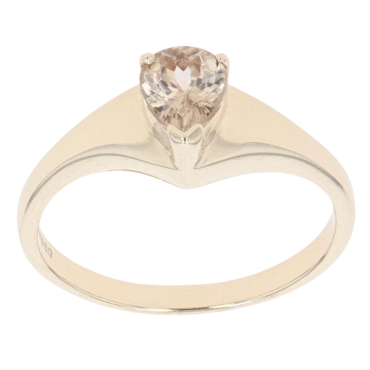 9ct Yellow Gold Yellow Gemstone Single Stone Ring