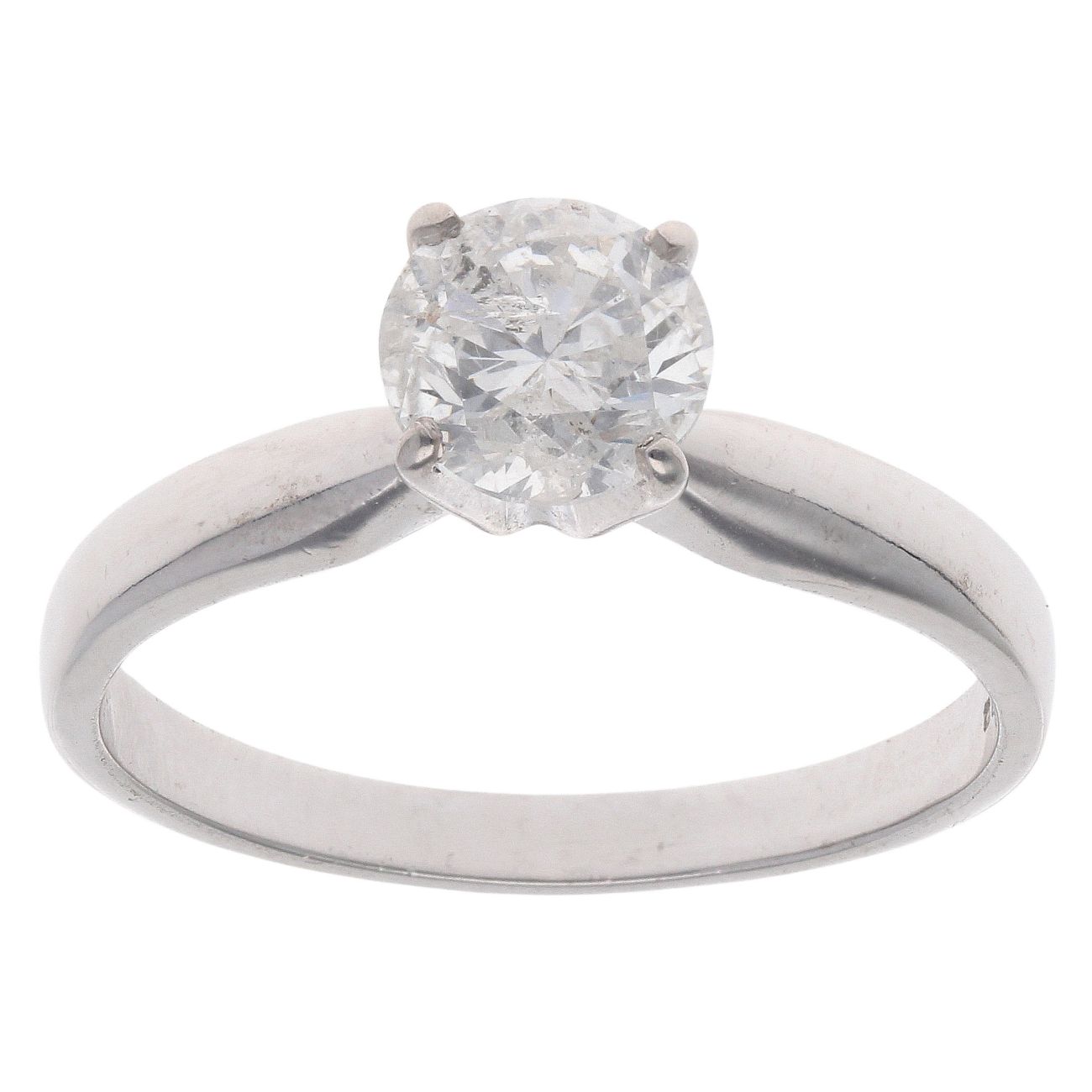 18ct White Gold 0.90ct Brilliant Cut Diamond Solitaire Ring
