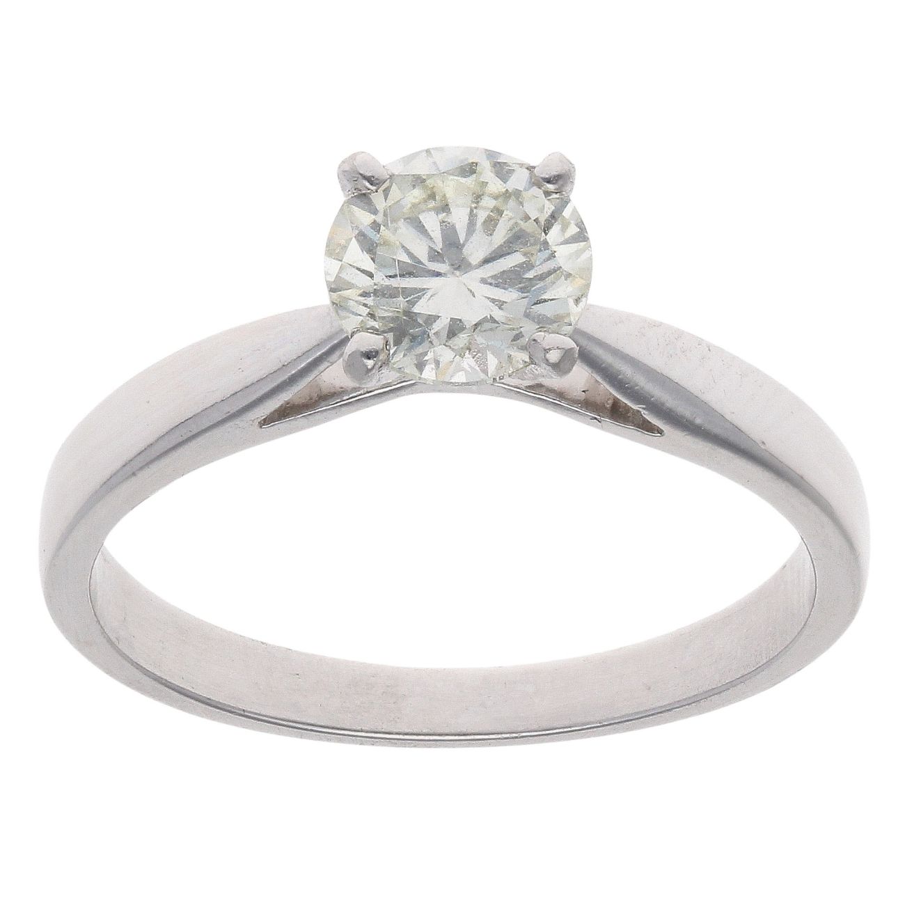 Platinum 0.75ct Brilliant Cut Diamond Solitaire Ring