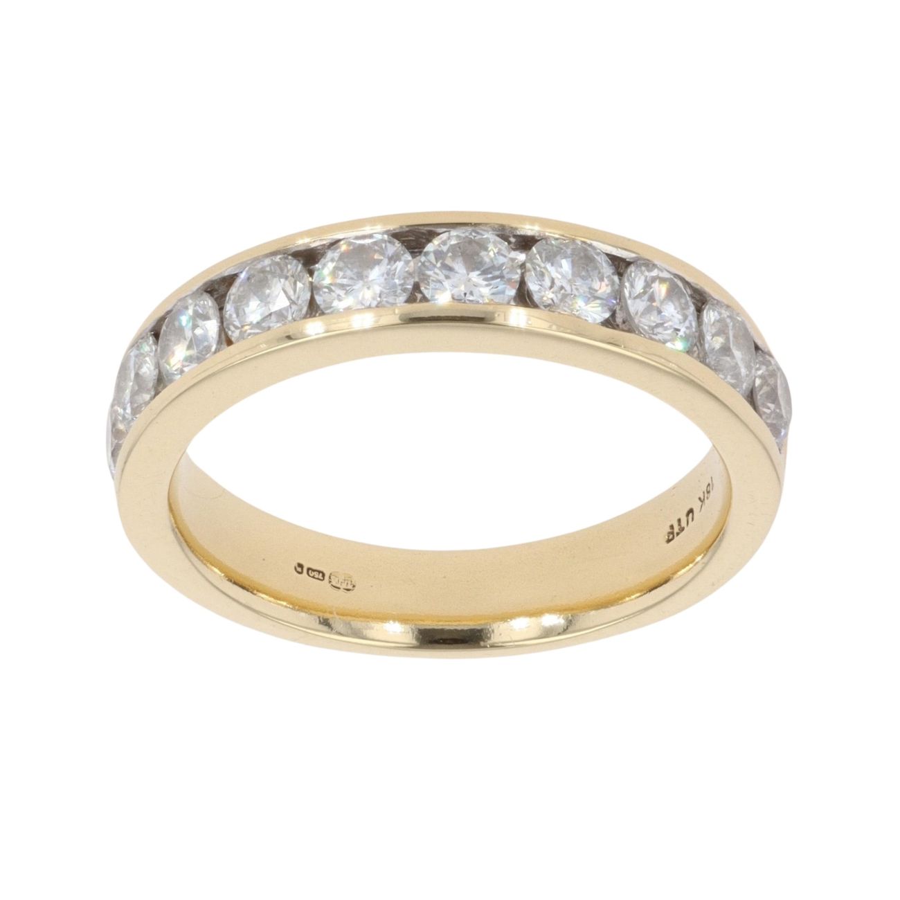 18ct Yellow Gold 0.80ct Brilliant Cut Diamond Eternity Ring