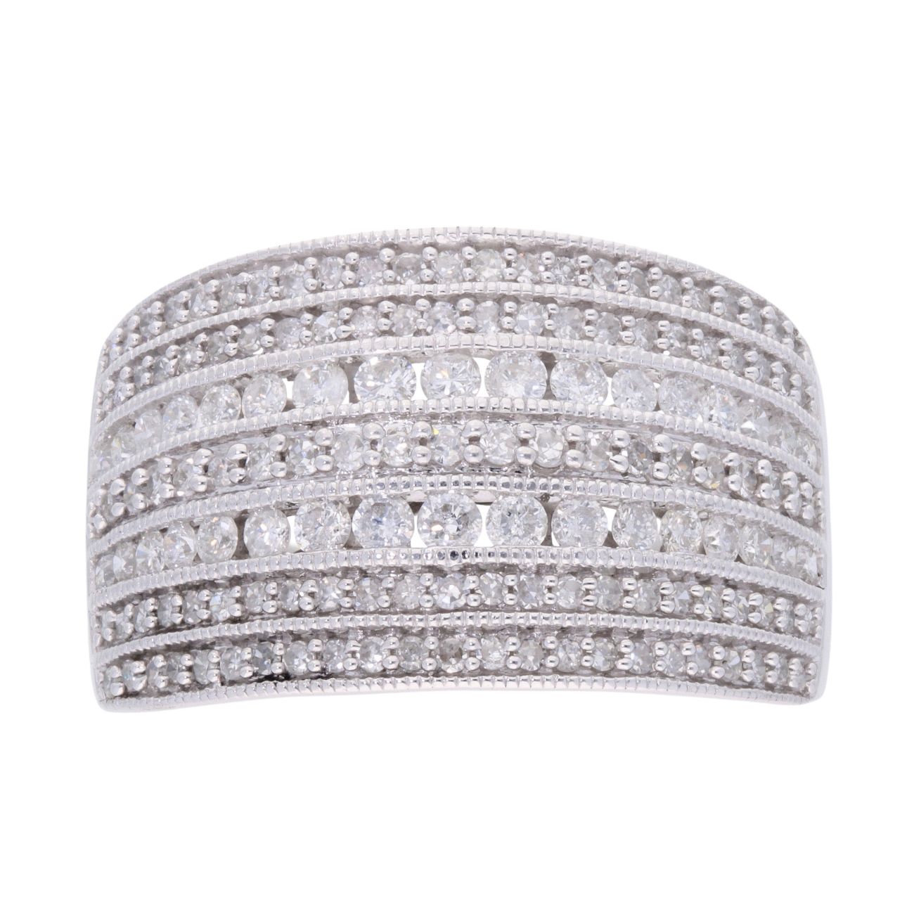 18ct White Gold 1.00ct Diamond Fancy Ring