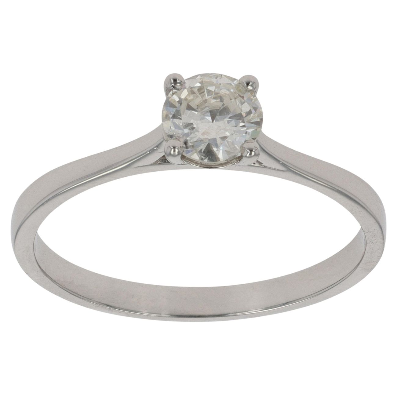 Platinum 0.75ct Brilliant Cut Diamond Solitaire Ring
