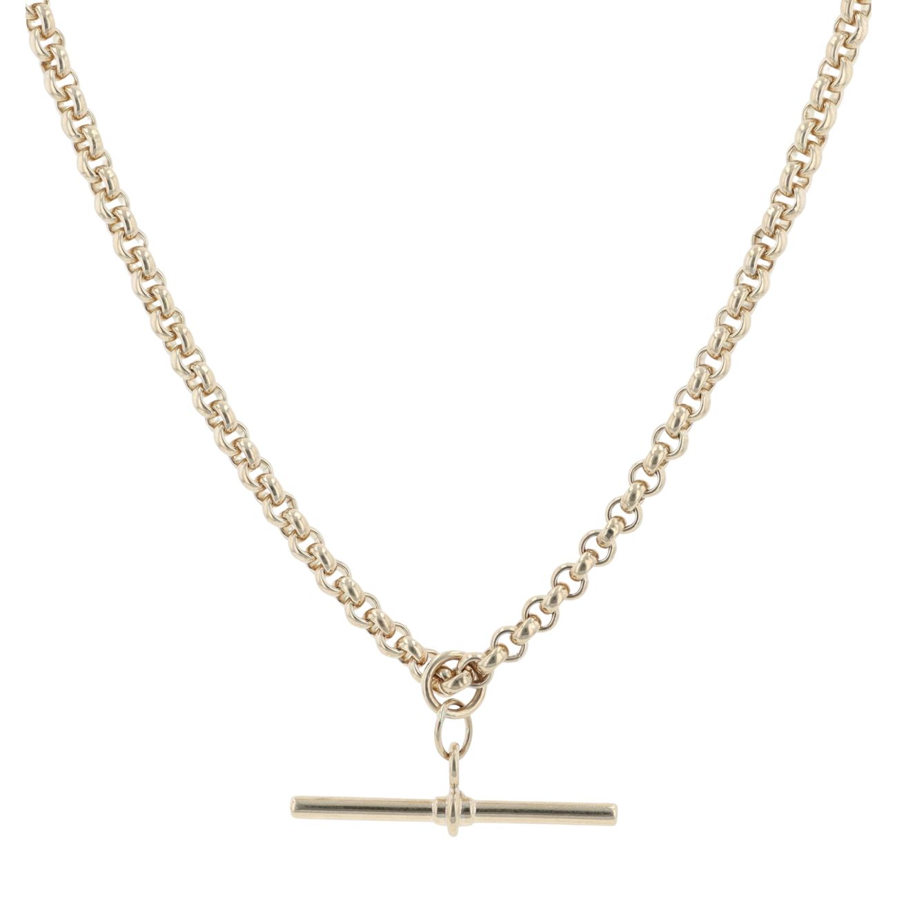 9ct Yellow Gold Belcher T-Bar Chain 20"