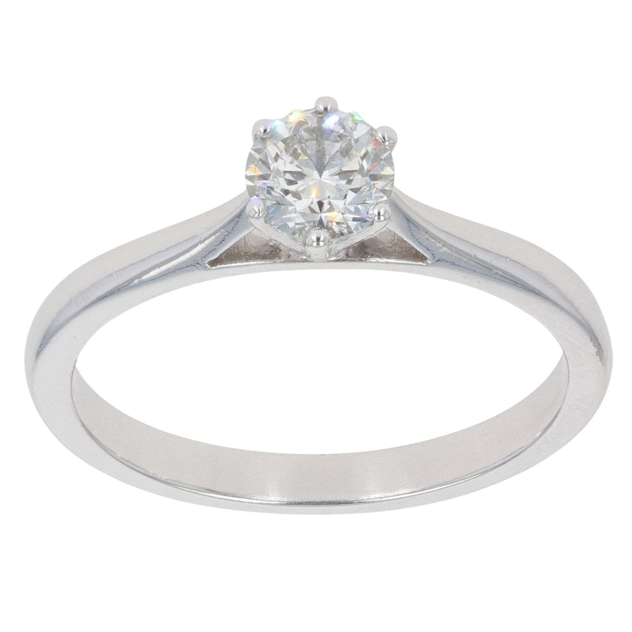 Platinum 0.50ct Diamond Solitaire Ring