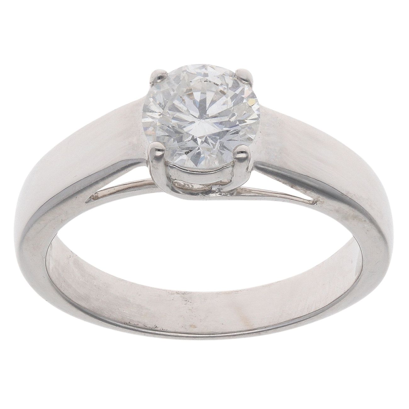 18ct White Gold 1.10ct Brilliant Cut Diamond Solitaire Ring
