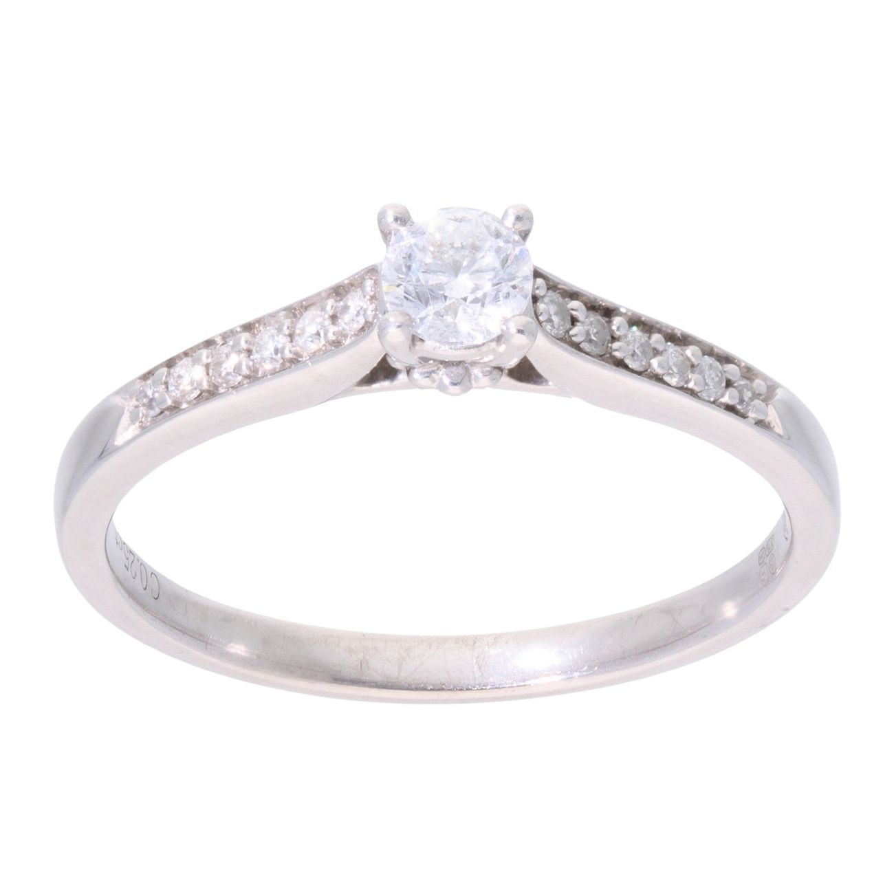 9ct White Gold 0.33ct Diamond Solitaire Ring