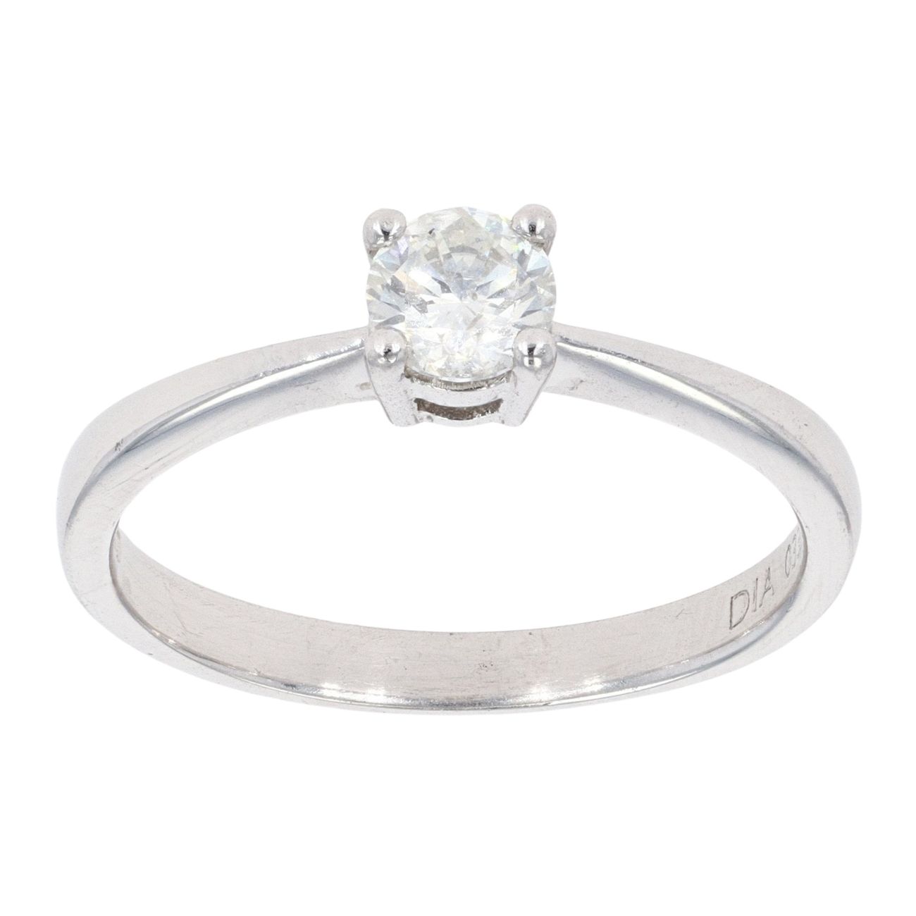 Platinum 0.33ct Diamond Solitaire Ring