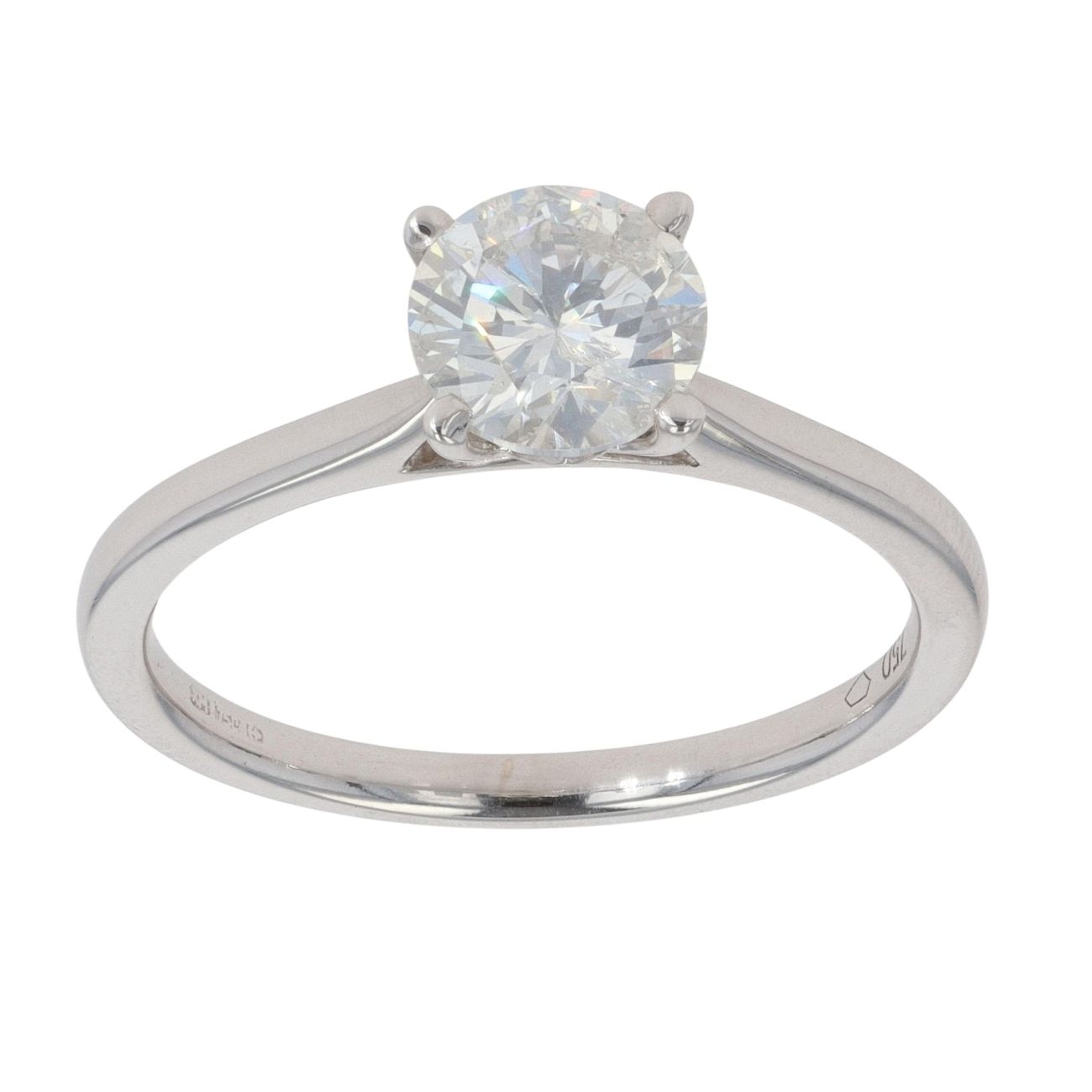 18ct White Gold 1.07ct Brilliant Cut Diamond Solitaire Ring