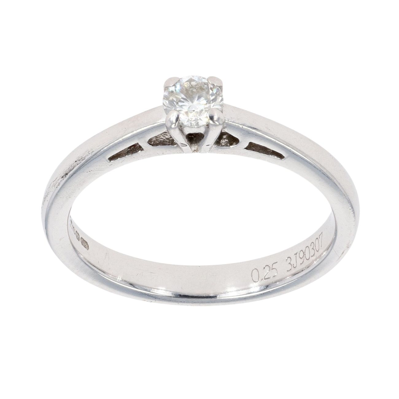 18ct White Gold 0.25ct Diamond Solitaire Ring