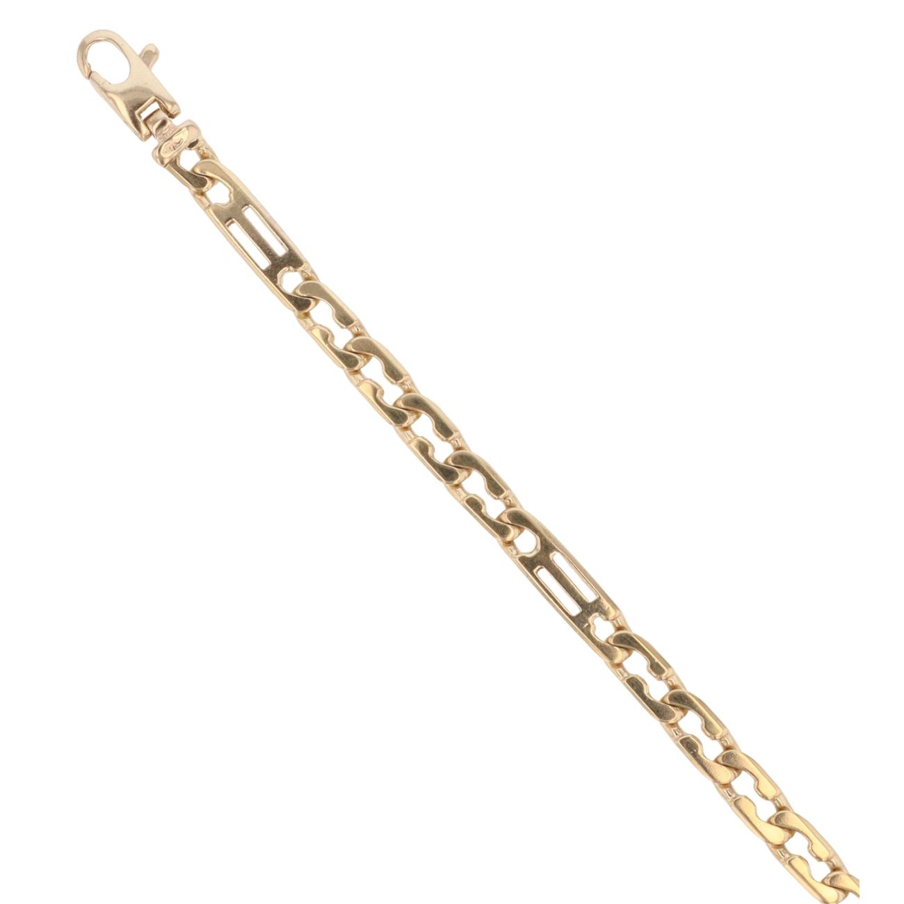 9ct Yellow Gold Fancy Bracelet 7.5"