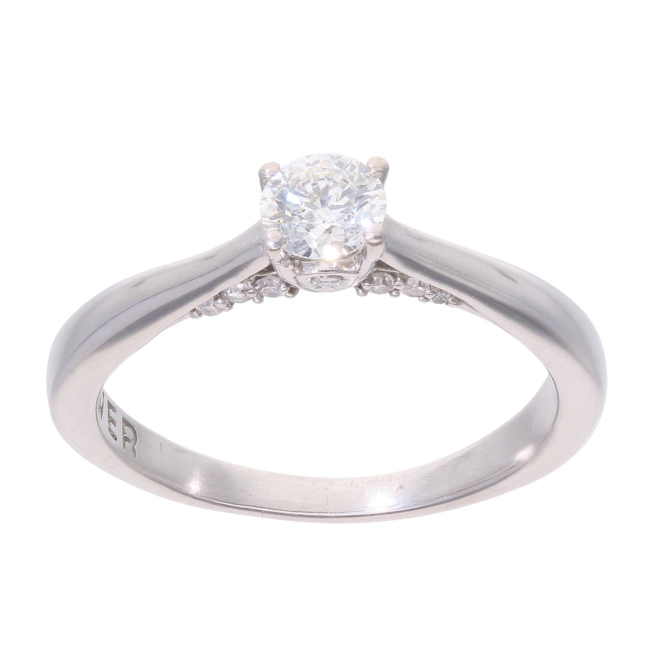 18ct White Gold 0.43ct Diamond Solitaire Ring