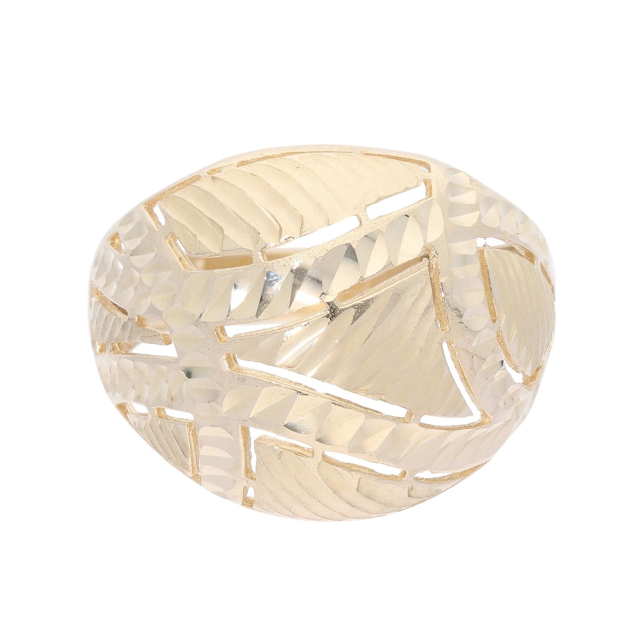 14ct Yellow Gold Patterned Fancy Ring