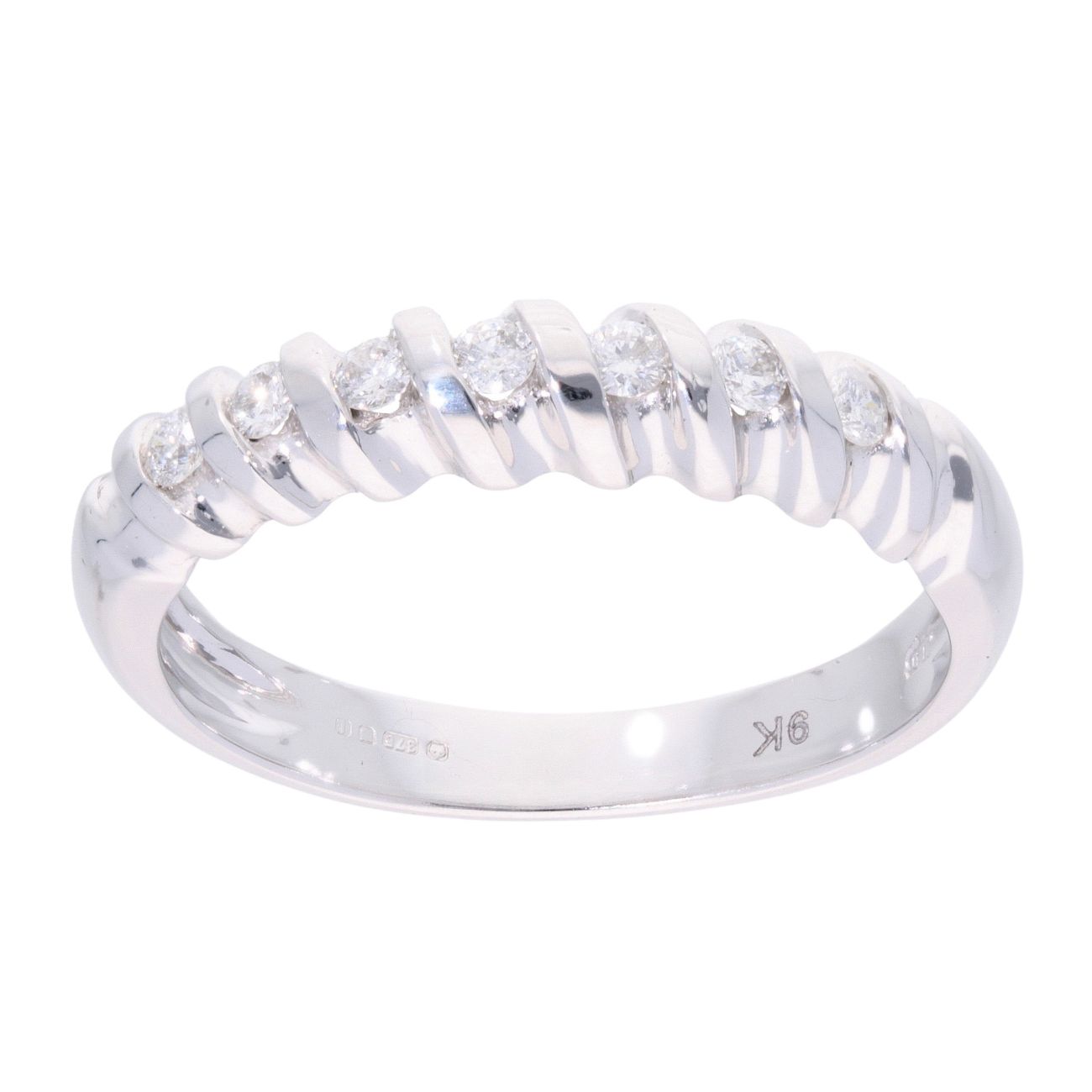 9ct Yellow Gold 0.15ct Diamond Eternity Ring
