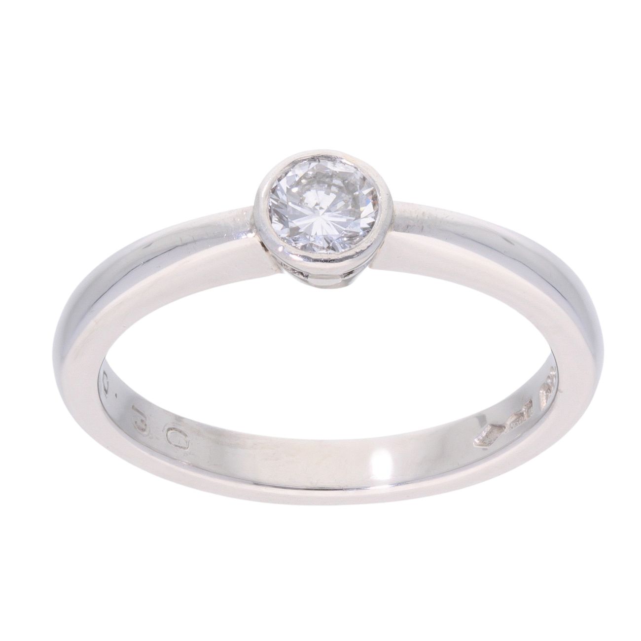 Platinum 0.30ct Diamond Solitaire Ring
