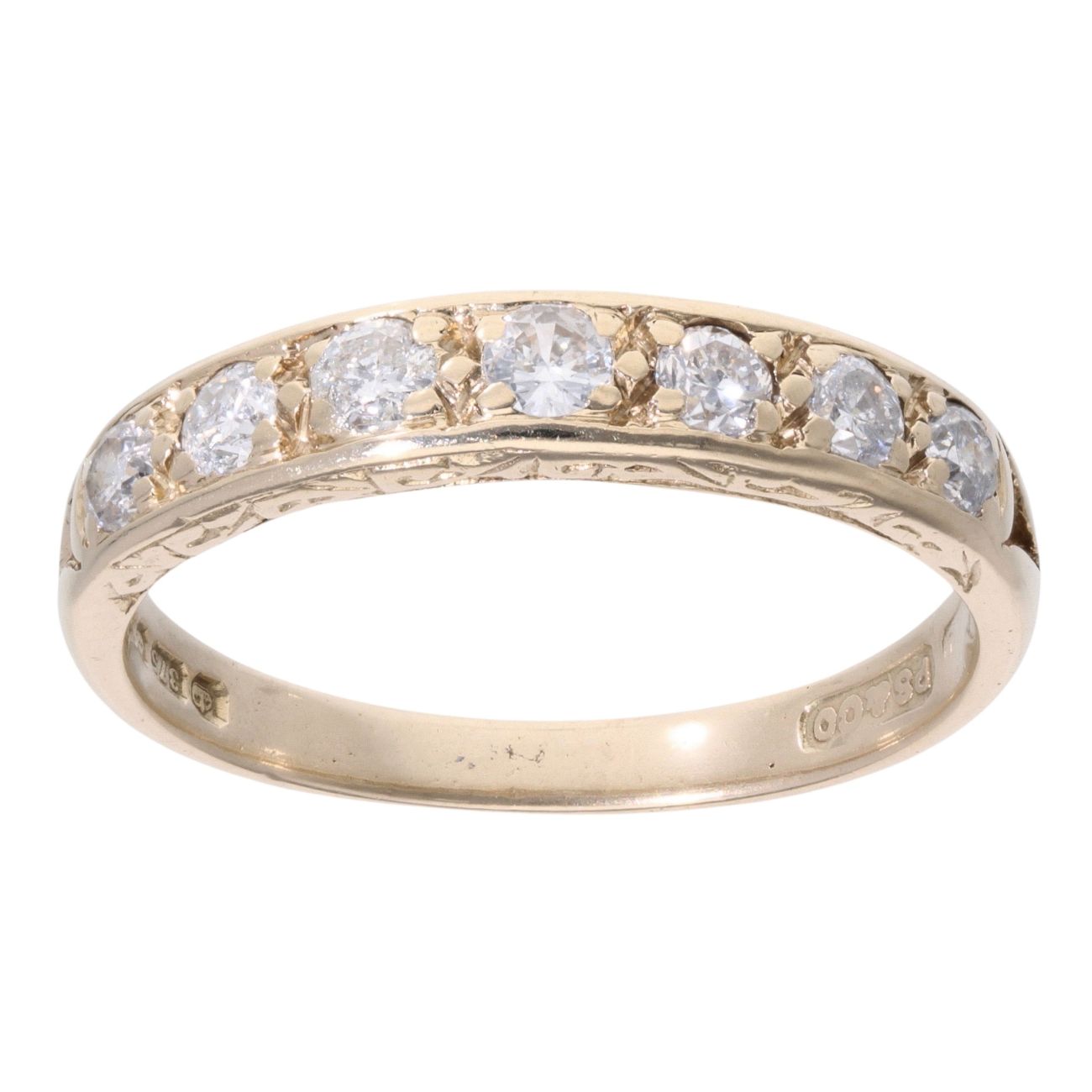 9ct Yellow Gold 0.33ct Diamond Eternity Ring