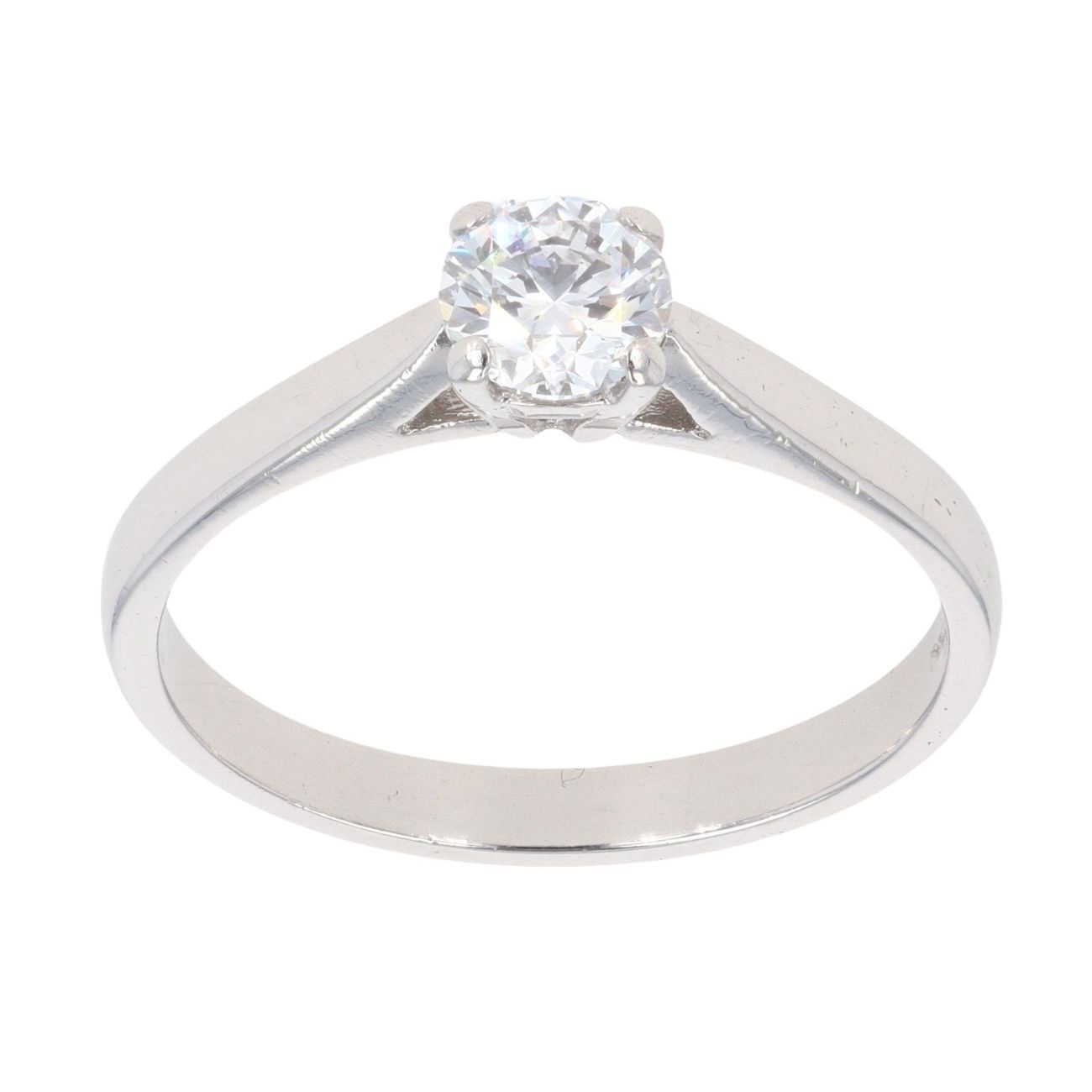 Platinum 0.50ct Brilliant Cut Diamond Solitaire Ring