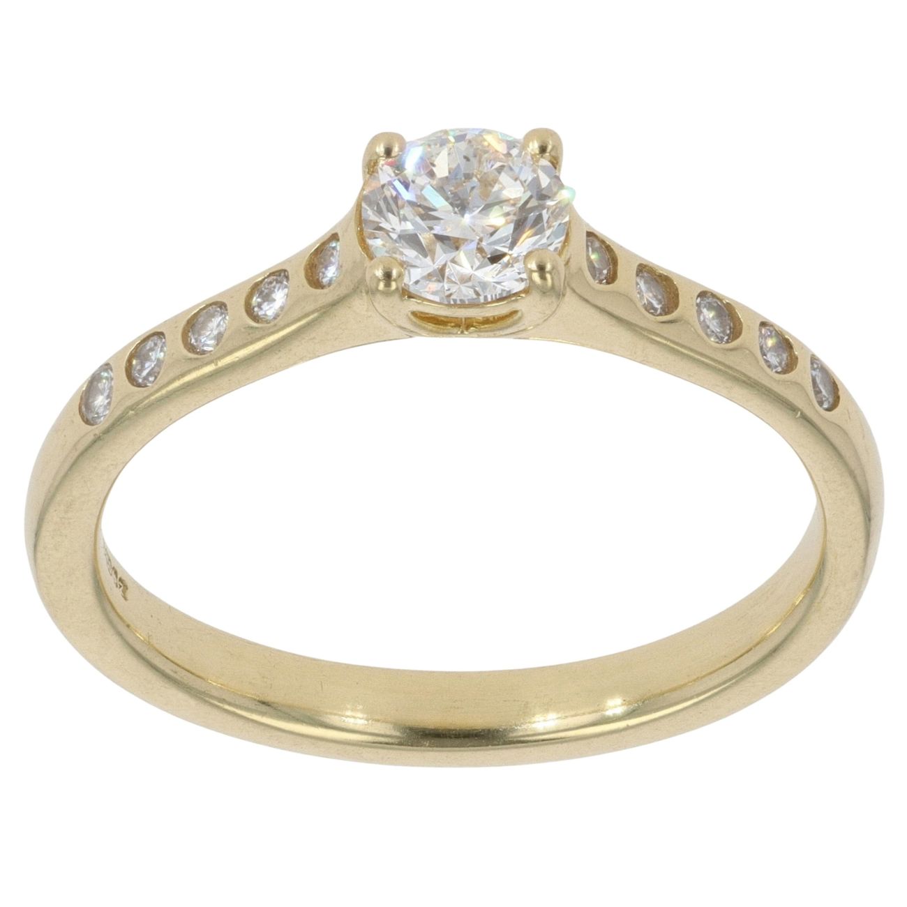 18ct Yellow Gold 0.60ct Brilliant Cut Diamond Solitaire Ring