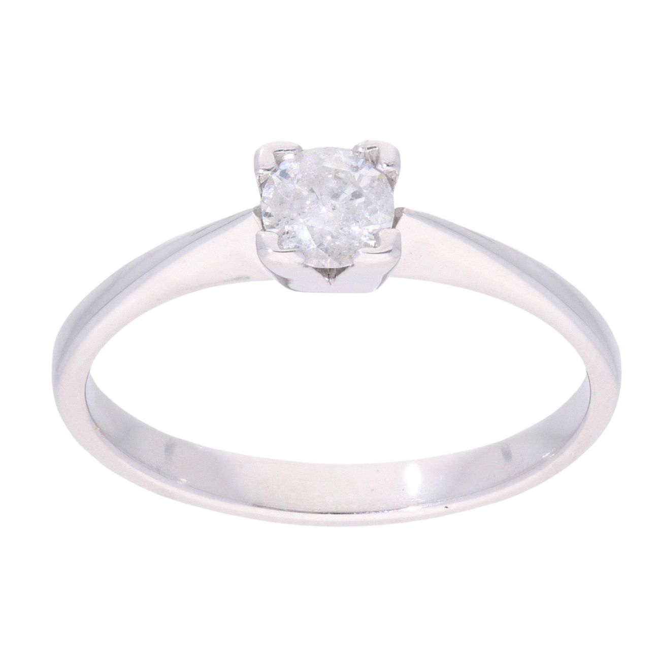 18ct White Gold 0.25ct Diamond Solitaire Ring