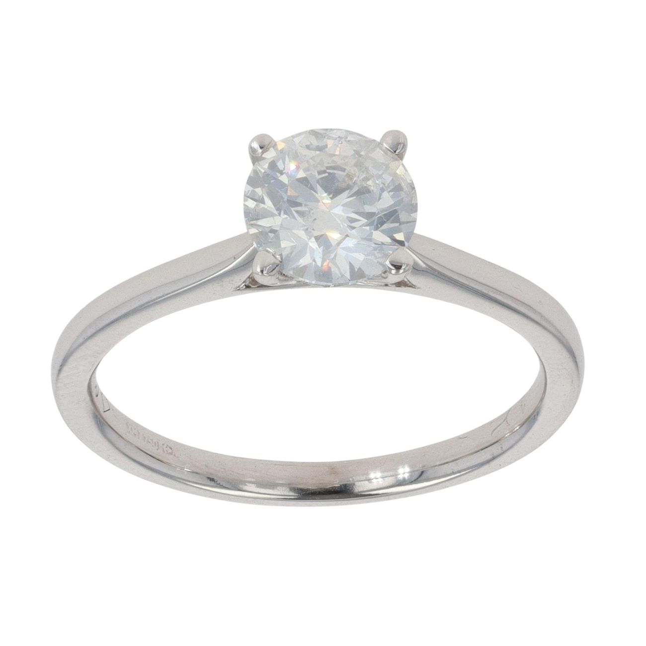 18ct White Gold 1.02ct Brilliant Cut Diamond Solitaire Ring