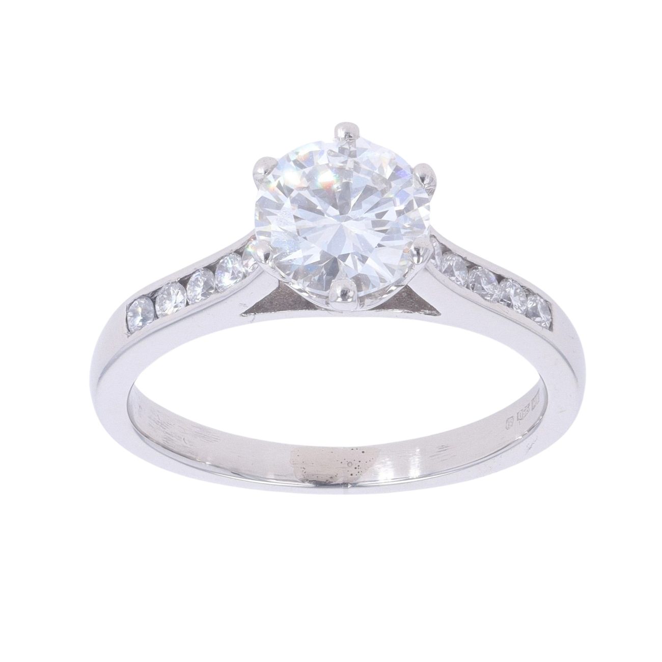 Platinum 1.20ct Brilliant Cut Diamond Solitaire Ring
