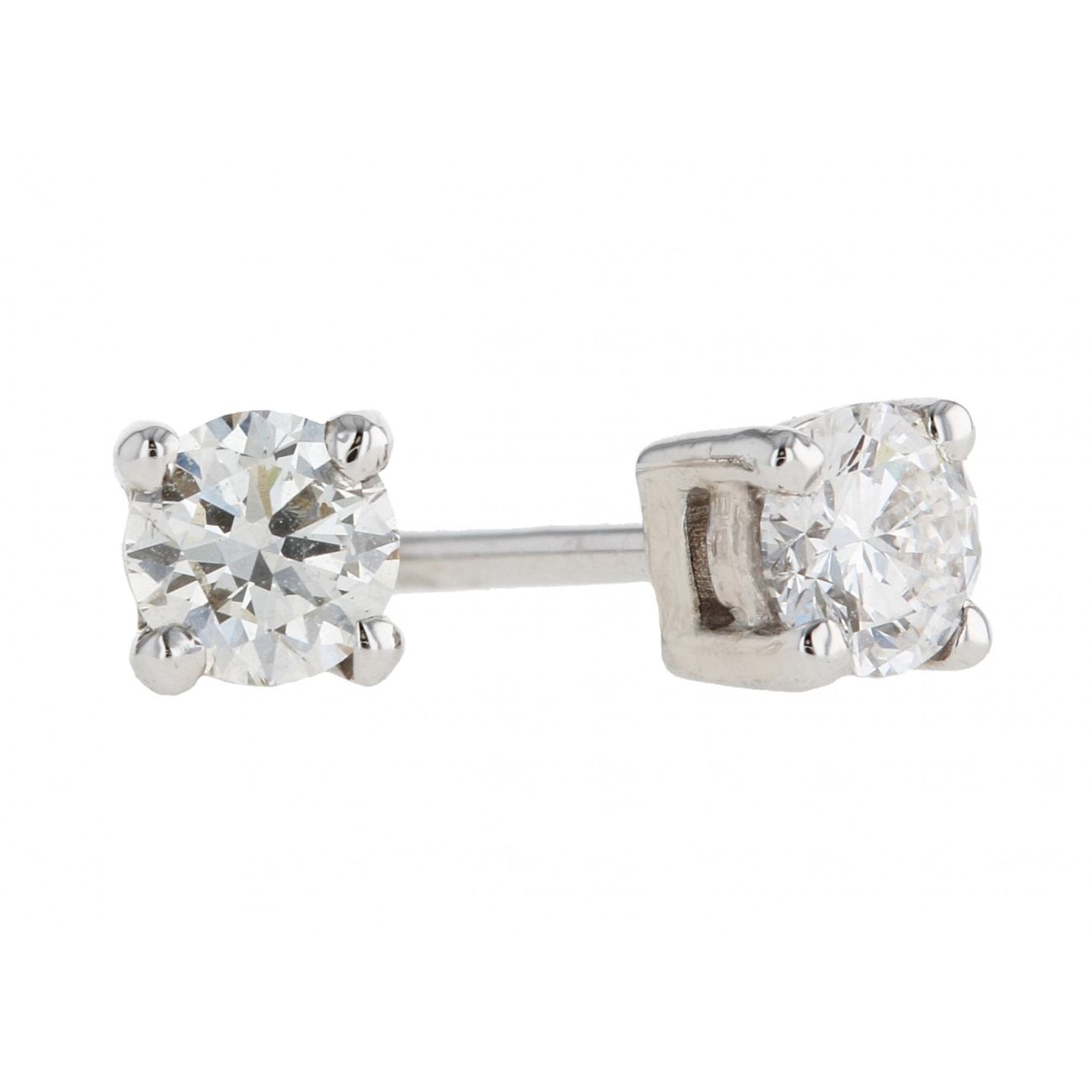 18ct White Gold 0.37ct Diamond Stud Earrings
