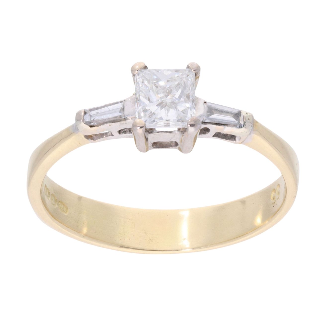 18ct Yellow Gold 0.55ct Diamond Solitaire Ring