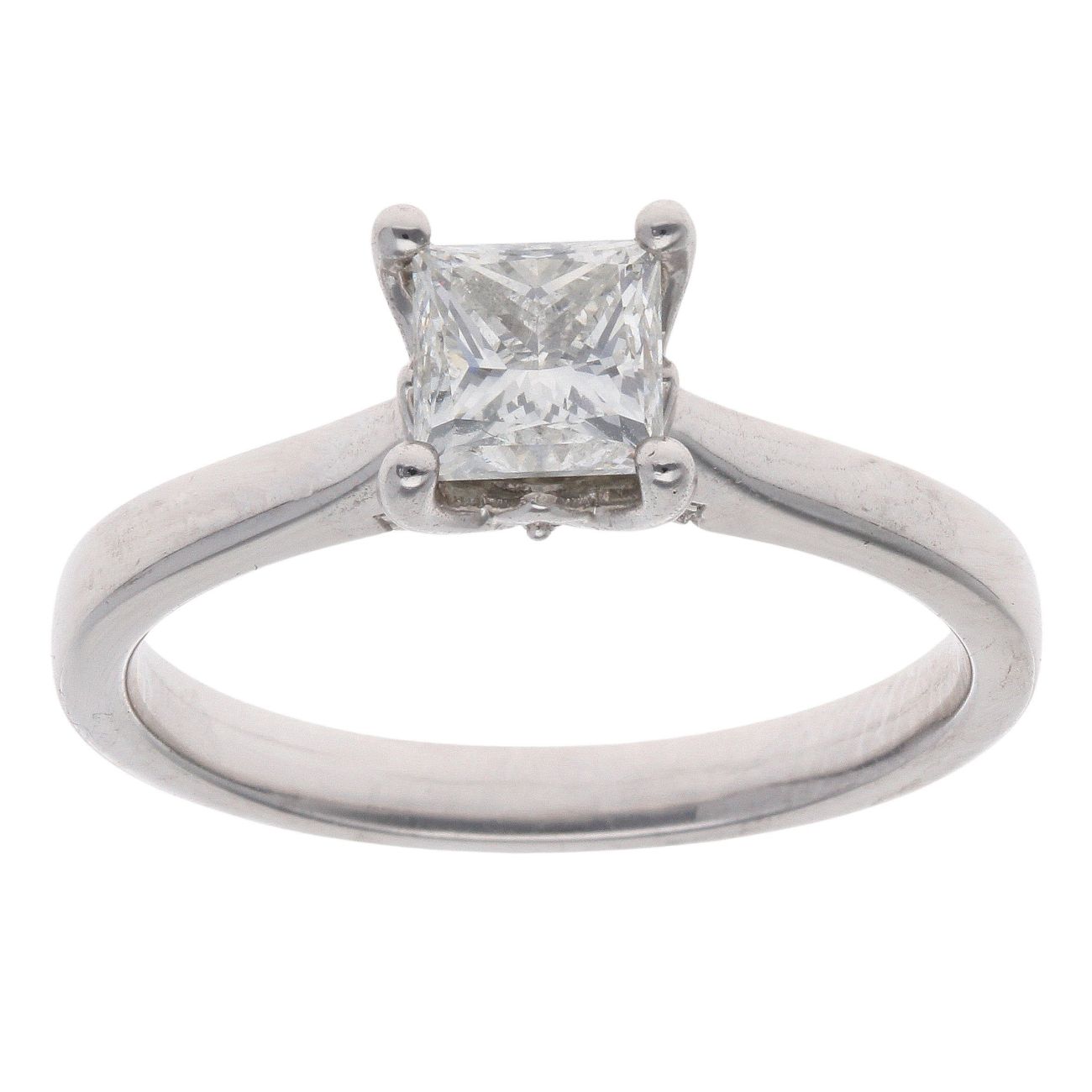 Platinum 0.95ct Diamond Solitaire Ring