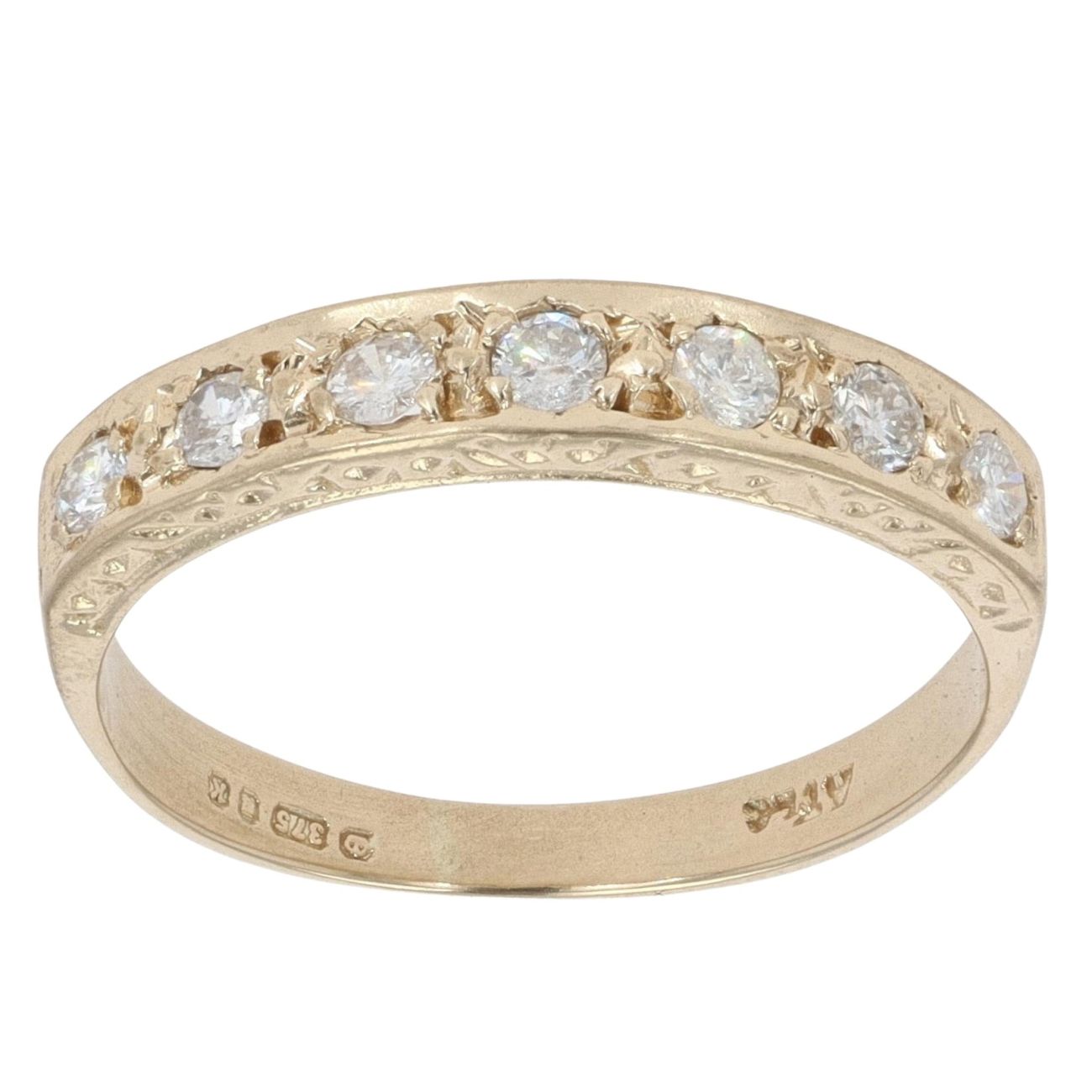 9ct Yellow Gold 0.20ct Diamond Eternity Ring