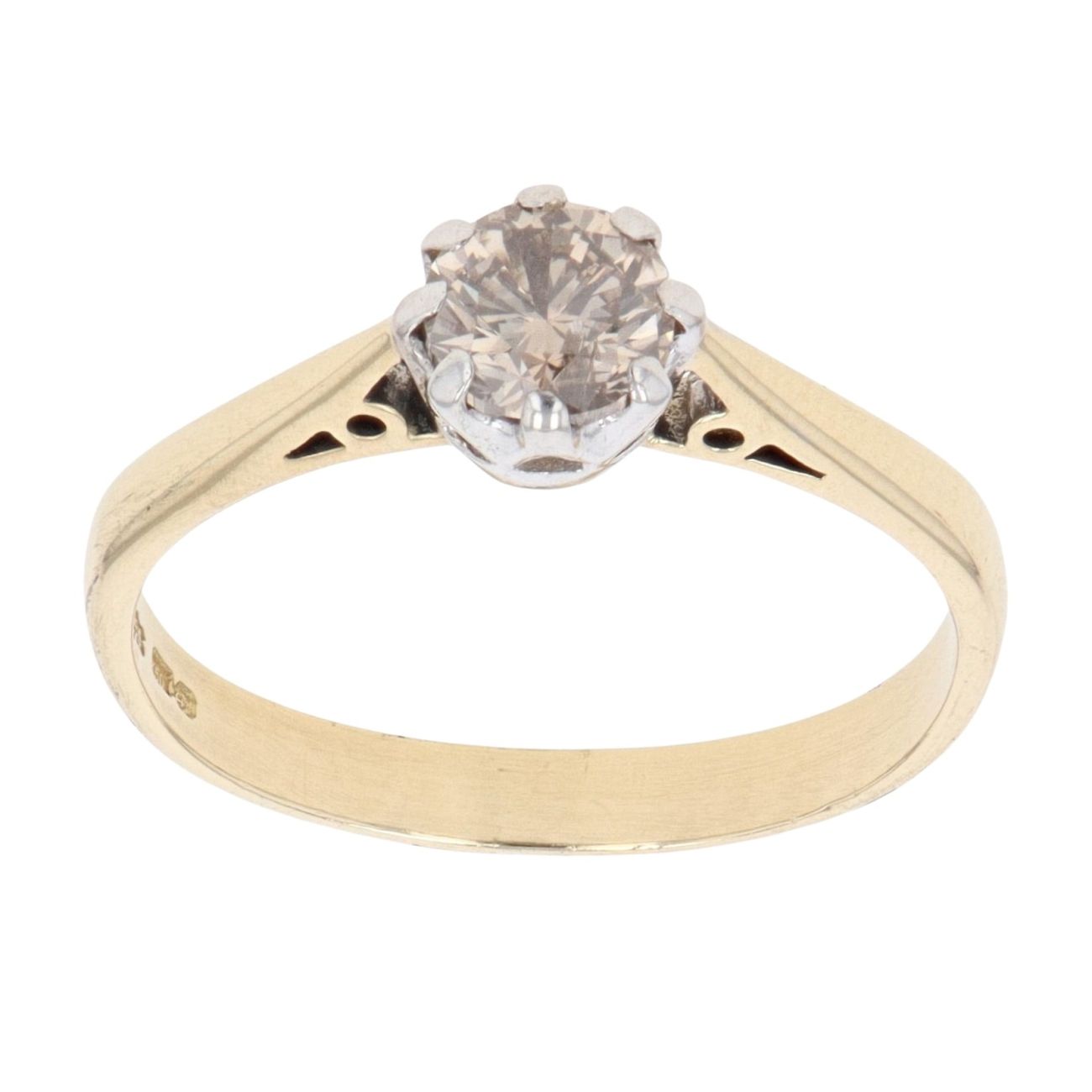 18ct Yellow Gold 0.60ct Brilliant Cut Diamond Solitaire Ring