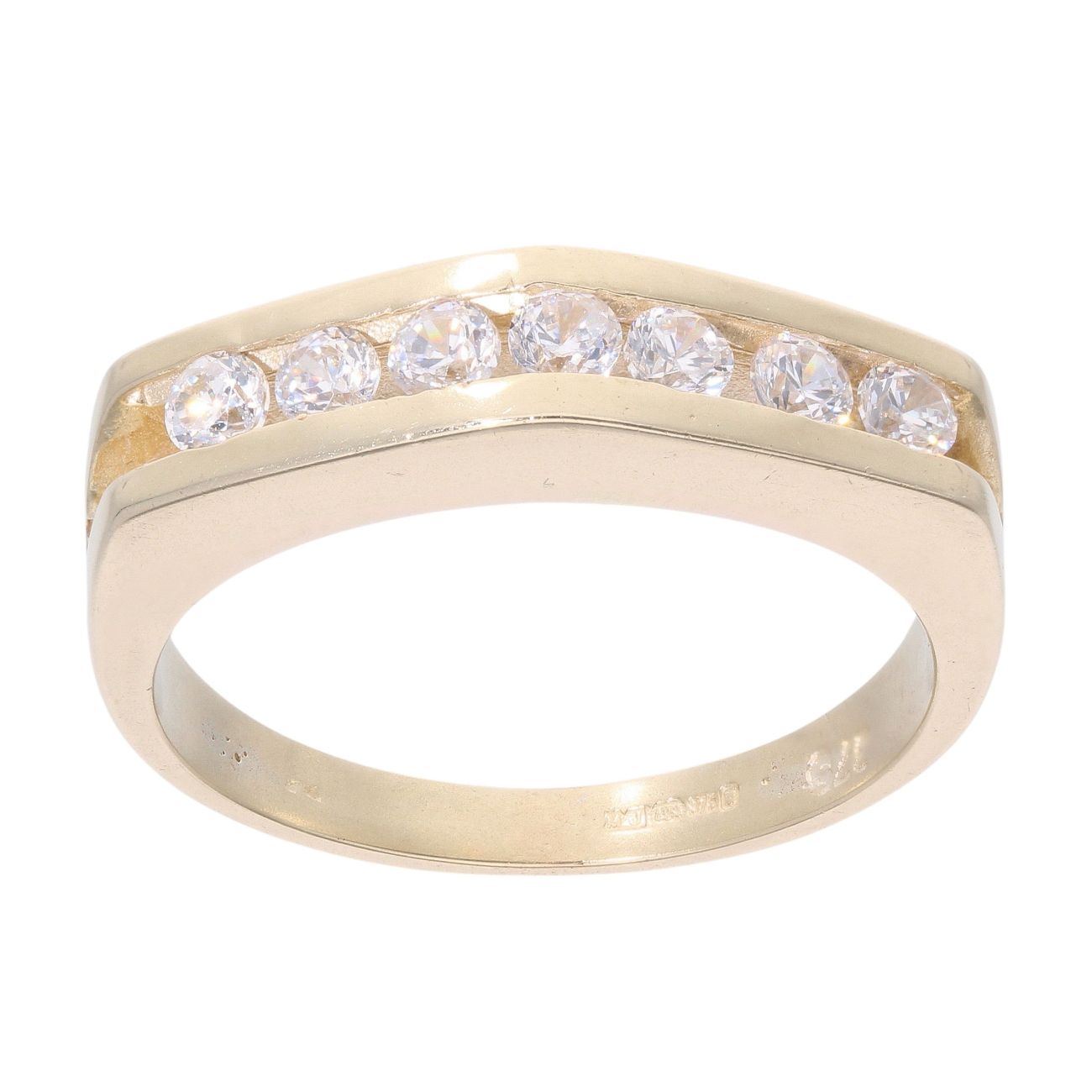 9ct Yellow Gold Cubic Zirconia Eternity Ring