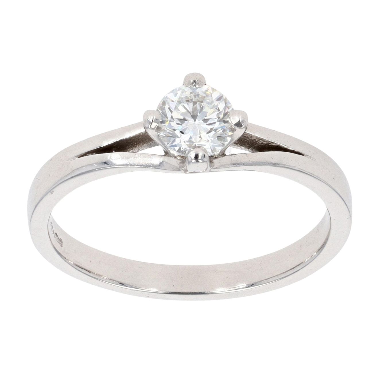 Platinum 0.40ct Diamond Solitaire Ring