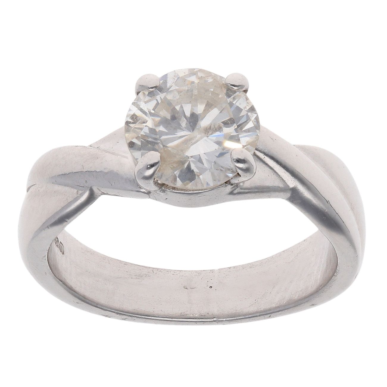 18ct White Gold 1.15ct Brilliant Cut Diamond Solitaire Ring
