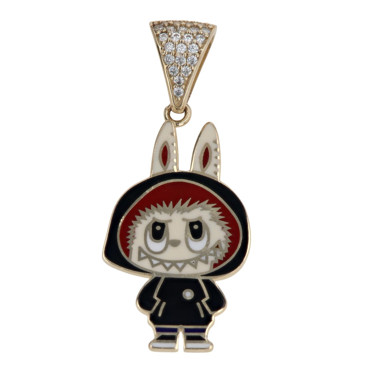 14ct Yellow Gold Cartoon Bunny Pendant