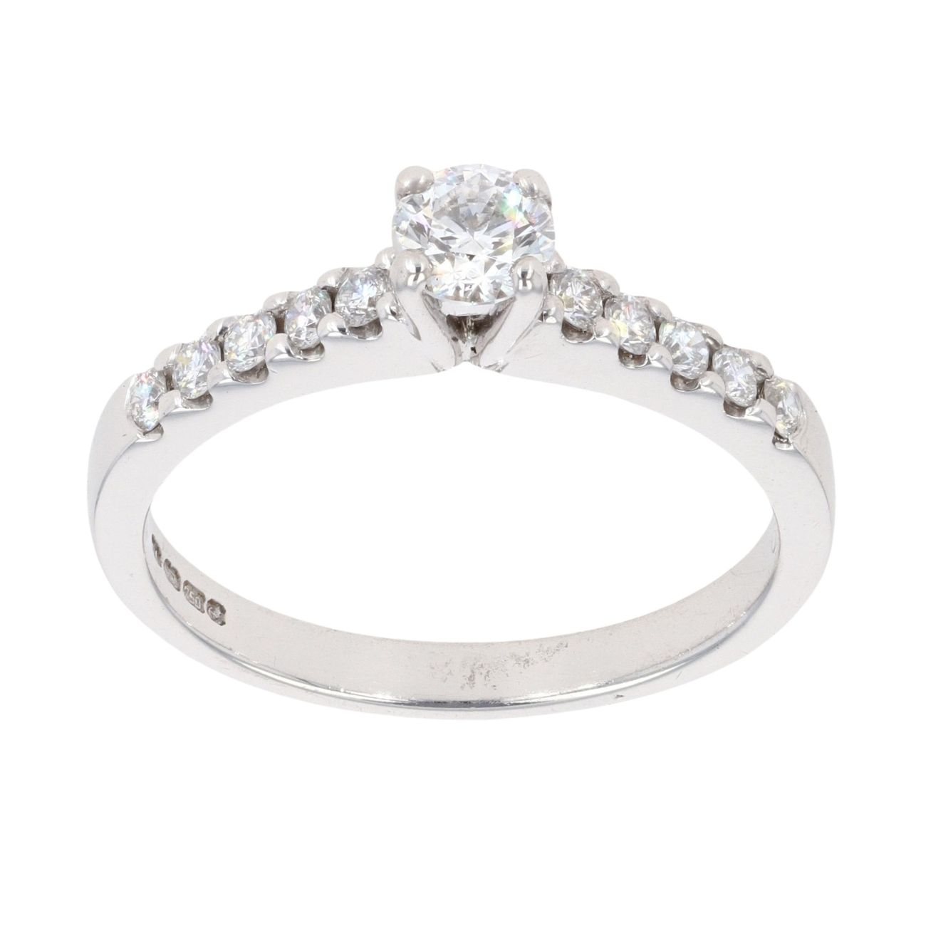 18ct White Gold 0.52ct Diamond Solitaire Ring