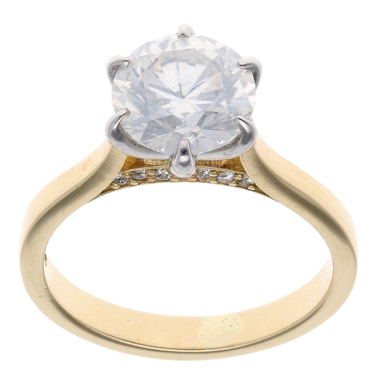 18ct Yellow Gold 1.70ct Brilliant Cut Diamond Solitaire Ring