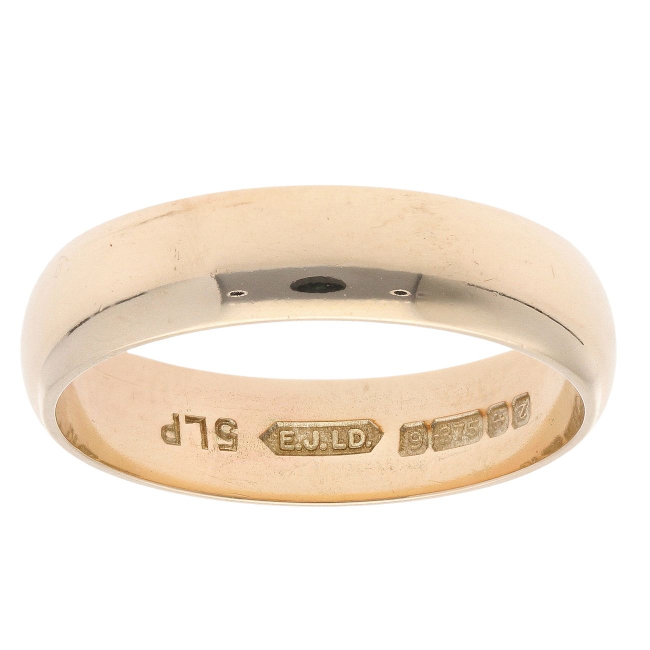 9ct Yellow Gold Plain Wedding Ring 4.7mm